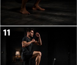 Wall sit (sentadilla en pared)