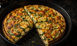 Revuelto de verduras y pavo