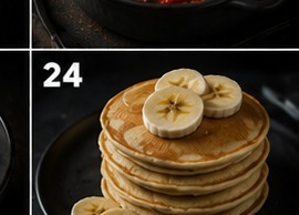 Tortitas de claras y plátano